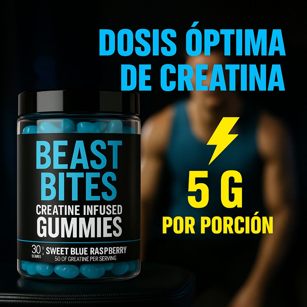 ¡Transforma tu entrenamiento con las gomitas de creatina más potentes y deliciosas del mercado!