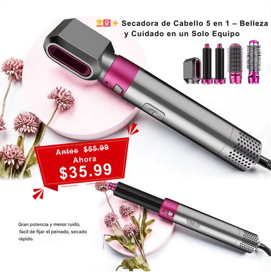 💆‍♀️✨ Secadora de Cabello 5 en 1