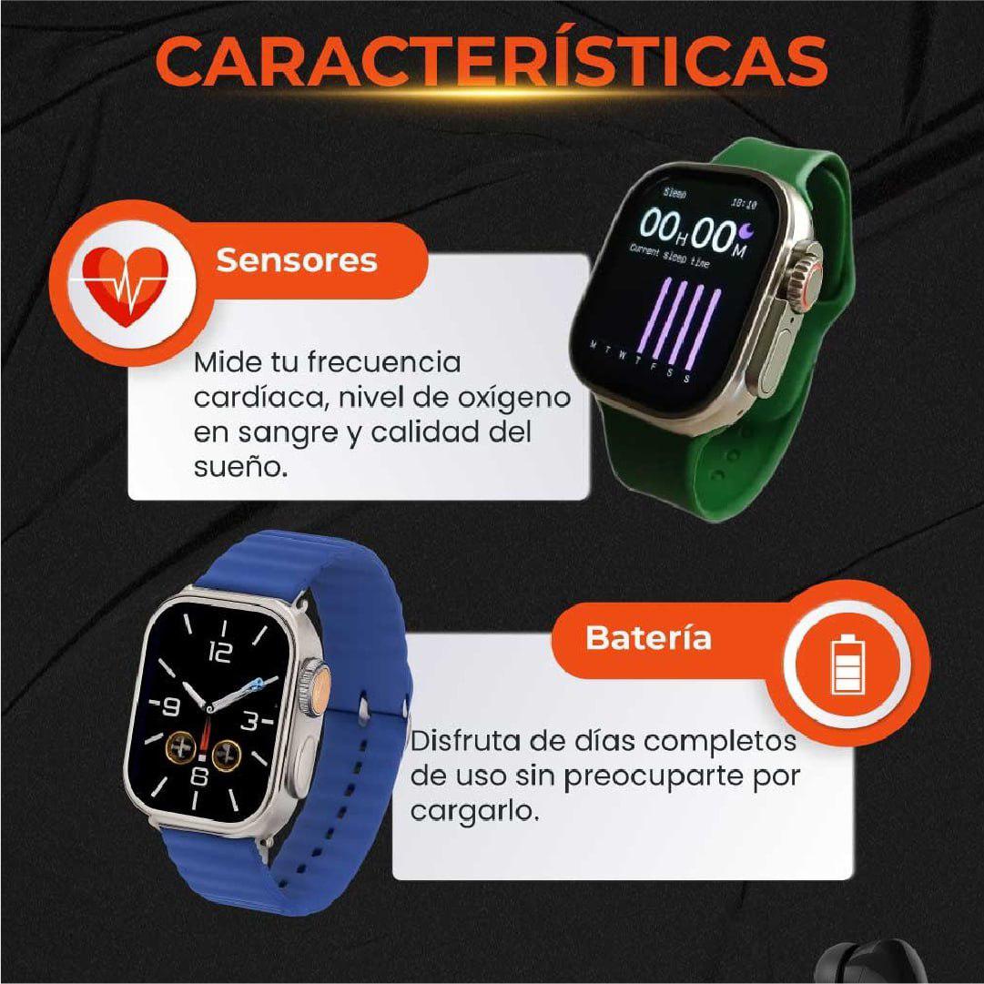 Transforma tu estilo y bienestar con el Smartwatch ZT22 Ultra 2 – ¡Ahora con 7 correas intercambiables y auriculares inalámbricos incluidos!