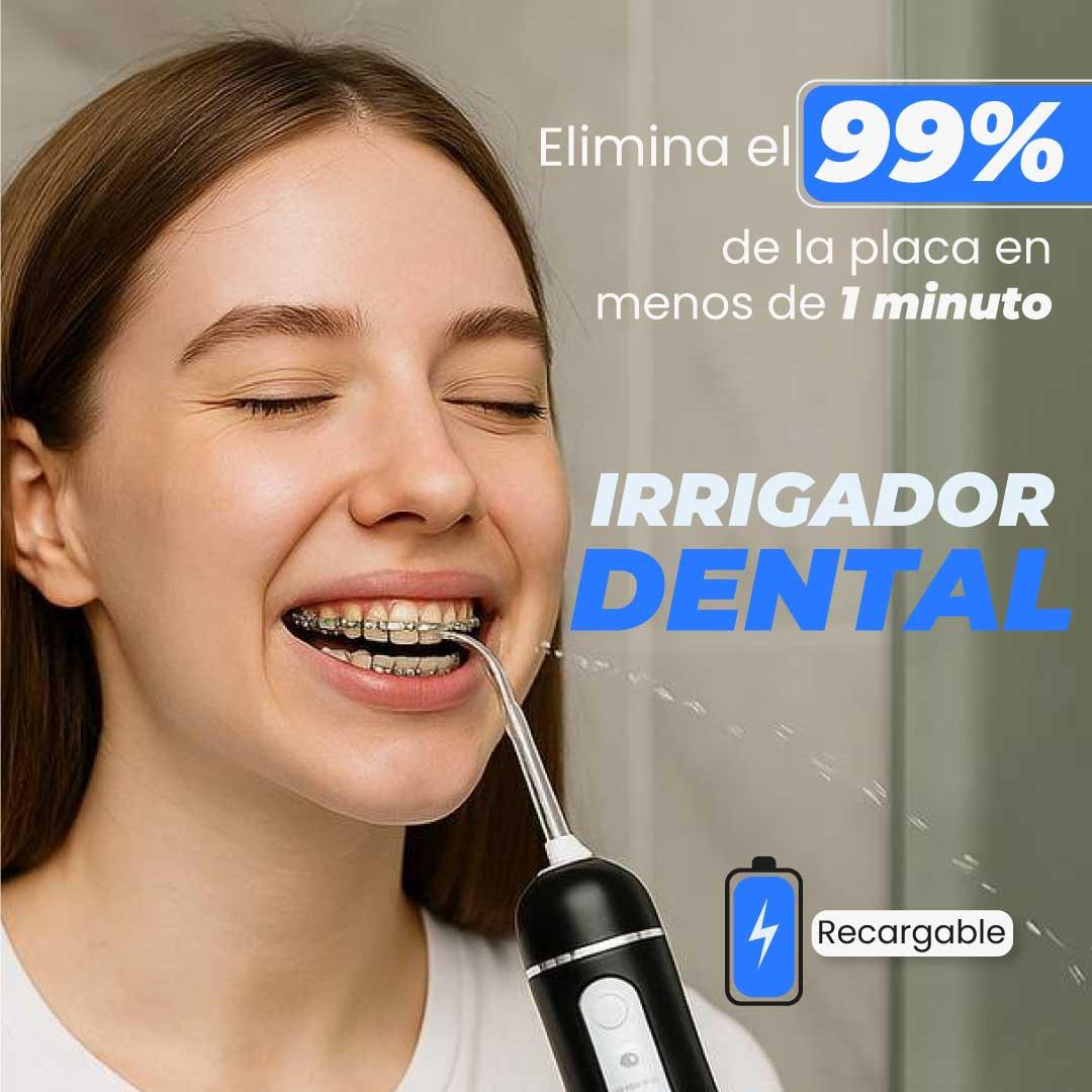 Elimina el 99.9% de la placa y el sarro en solo 1 minuto al día con el Irrigador Dental 4B