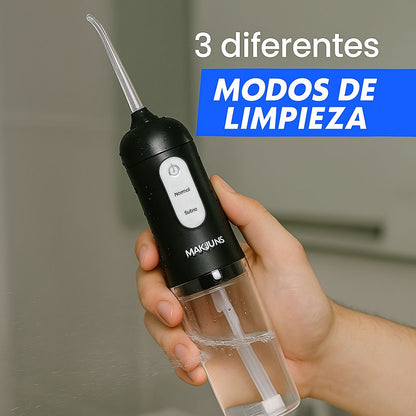 Elimina el 99.9% de la placa y el sarro en solo 1 minuto al día con el Irrigador Dental 4B