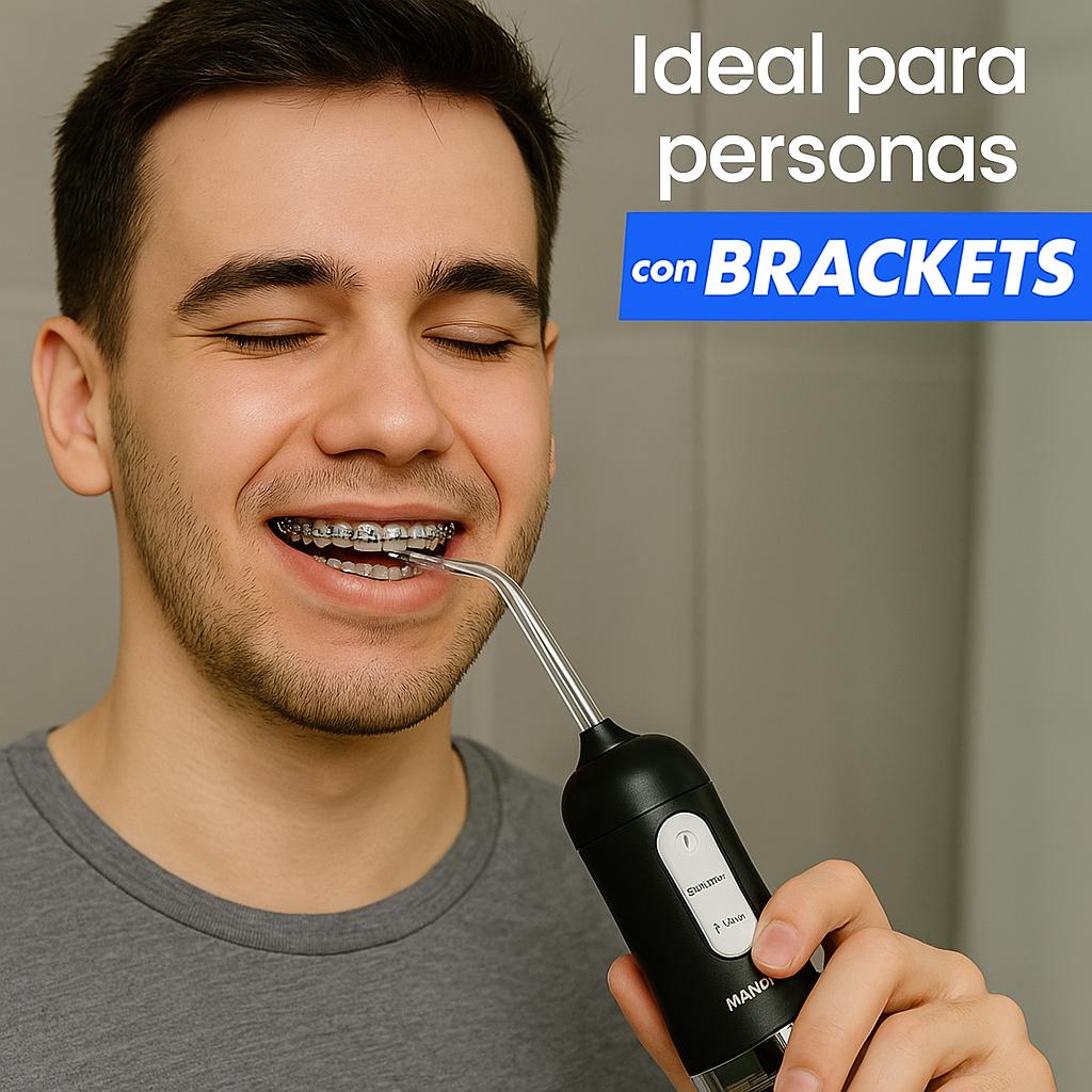 Elimina el 99.9% de la placa y el sarro en solo 1 minuto al día con el Irrigador Dental 4B