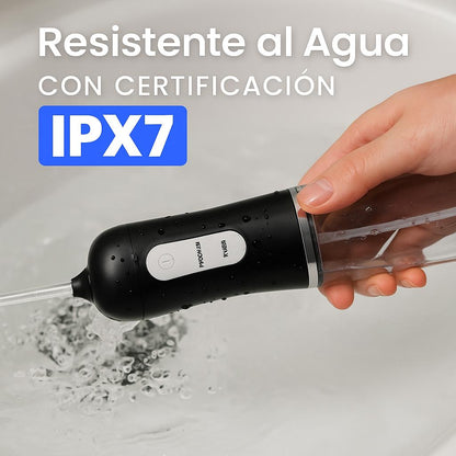 Elimina el 99.9% de la placa y el sarro en solo 1 minuto al día con el Irrigador Dental 4B